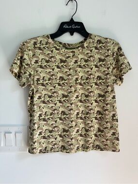 DreamWorks Shrek Themed Camouflage Crop Top NEW Women’s M